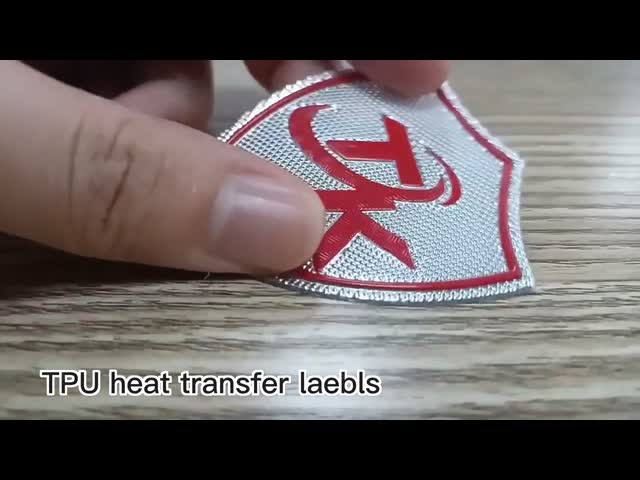 3D etiqueta impressa feita sob encomenda personalizada do crachá do logotipo TPU para a roupa