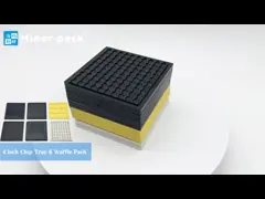 China Custom Black Jedec Tray Anti Static Components Matrix Trays supplier