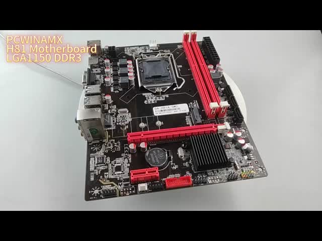 PCWINMAX H81 LGA1150 ゲームマザーボード サポート 1333/1600MHz DDR3 ダブルチャネルマックス 16G 4th Gen MATX メインボード