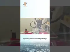 Auto PLC automático termoplástico da máquina de perfuração para o amortecedor video