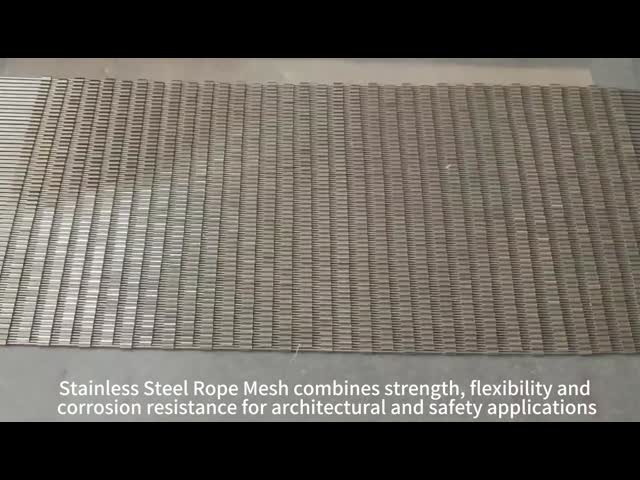Durable 316 Stainless Steel Wire Rope Mesh Decoration With Polished Glvanized PVC