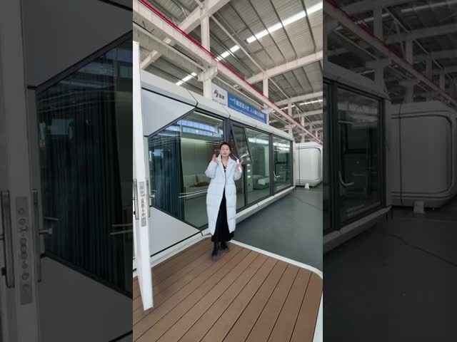 Prefab Beach Small Capsule Luxury Home Mobile Room Container Outdoor Hotel 2 Bedroom Pod Modular House