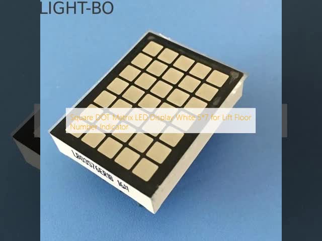 スクウェア DOT マトリックス LED ディスプレイ ホワイト 5*7 エレベーター 階番号 インジケーター