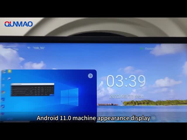 Qtenboard 75インチ 双子システム 40点タッチスクリーン スマートインタラクティブなホワイトボード 平板 パネル 学校教室