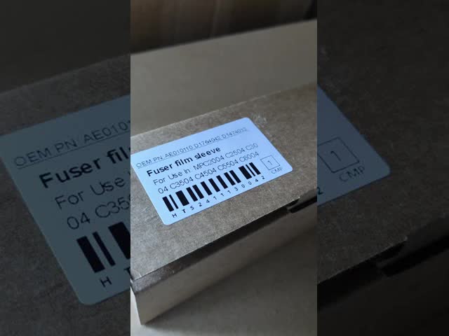Fuser Film Sleeve AE010110 AE01-0110 D1764042 D1474032 D1504042 Ricoh MPC2004 C2504 C3004 C3504 C4504 C5504 C6004 C2003 C2011 C2503 C3003 C3503 C4503 C5503 C6003 IMC2000 2500 3500 4500 5500 6000