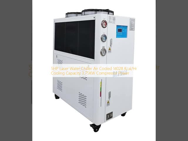 5HPレーザー水冷却機 空気冷却 14028 Kcal/Hr 冷却容量 3.75KW コンプレッサー パワー