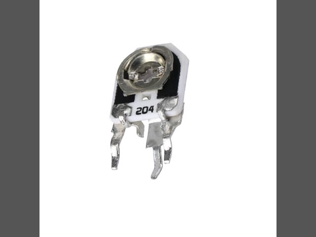 Potenciômetro cerâmico vidro vidrado de bobina única de resistência ajustável série W208 0,5w