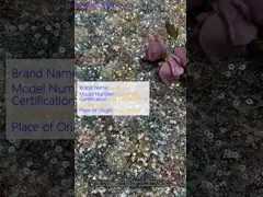 Farbenfrohe 100% Polyester-Stil Sequin Stickstoff für Modenschau-Kleid
