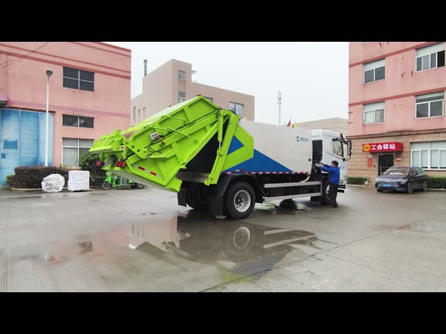 純電気ゴミコンパクター トラック車両 便利な操作