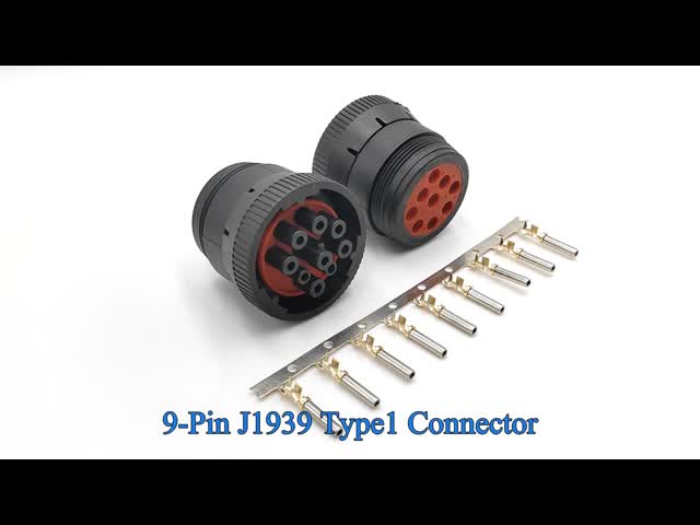Type 1 Deutsch 9 Pin J1939 Female Connector with 9 PCS of Terminals