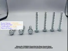 Heavy Duty Hex Flange Concrete Screw Anchor Bolts Hardwares