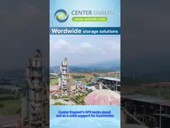 Center Enamel Glass Lined Steel Tanks for Potable Water Storage