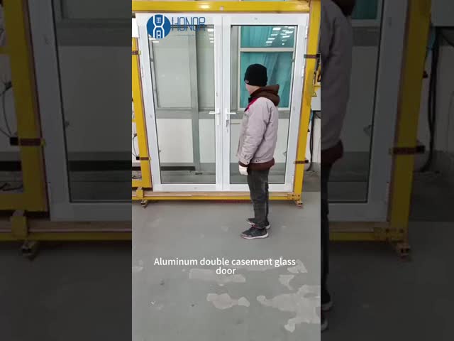 Modern Aluminum Glass Entry Door Clear External Aluminium Glass Door