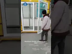 Modern Aluminum Glass Entry Door Clear External Aluminium Glass Door