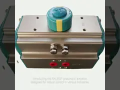 Aluminum Rack And Pinion Pneumatic Actuator Double Action Single Action Rotary Actuator