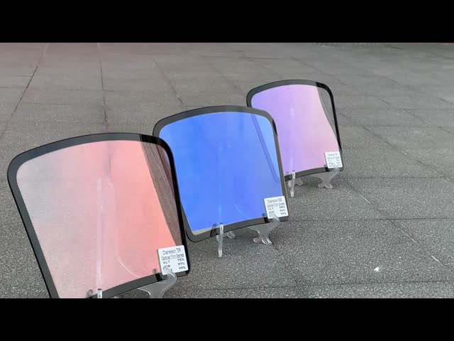 Colorful Red VLT15% Building Window Film Chameleon Decoration Heat Protection