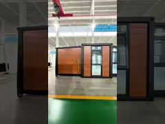 Casa de contêiner de 20 pés com parede de vidro