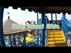 Kids Water Park Amusement Rides Fiberglass Water Slides For Children