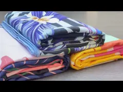 Eastsunshine Eco Friendly Sand Free Recycled Microfiber Beach Towel with logo Custom Printed Microfiber Beach Towel Quick Dry