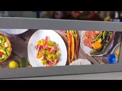 वीटो 16.4 इंच की पट्टी एलसीडी डिस्प्ले सुपरमार्केट के लिए अल्ट्रा वाइड स्ट्रिप शेल्फ विज्ञापन स्क्रीन