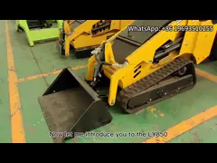 Stand-on Skid Steer Loader LY850 0.2m3 kova ve Kubota motoru ile Sıcak Satış
