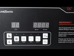 Limpieza ultrasónica de doble frecuencia de 3L con 4 transductores potencia ultrasónica de 60W potencia de calentamiento de 100W