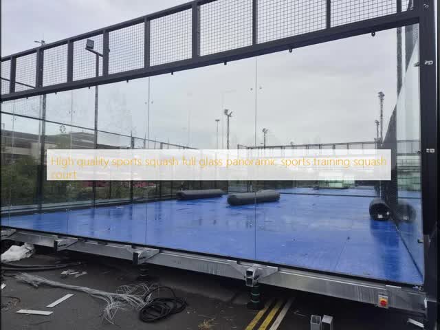 Indoor Illuminated Squash Court Single And Double Player Squash Court Sports Venue