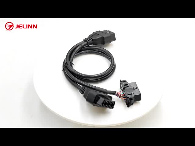 OBD2 OBDII Male to Hyundai and Kia OBD2 Female and OBD2 Female Y Cable with Baffle