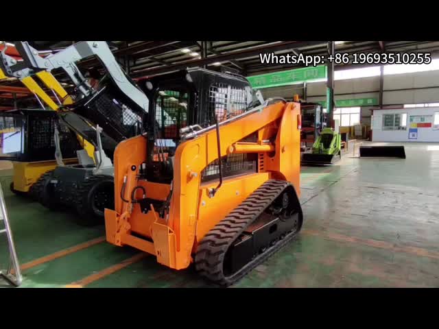 強力なレールスキッドステアローダーTS125 1500kg 0.6m3バケツ 140hp
