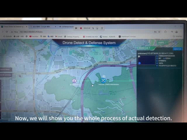 10km検知範囲 無人機検知システム プラットフォーム RF技術に基づく 24時間連続運転