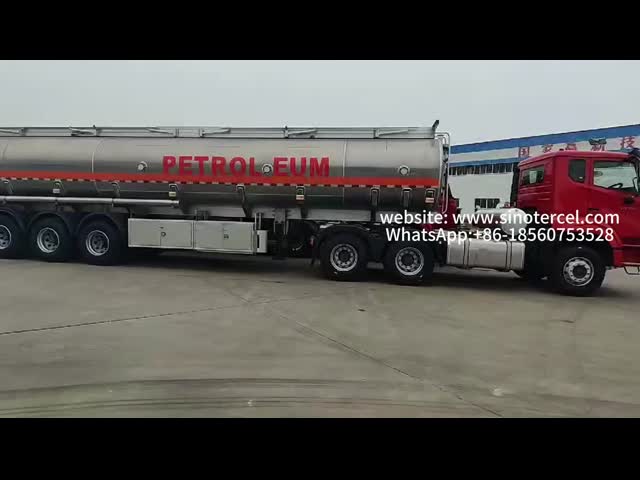 40CBM 石油半タンカー トレーラー 3 軸 7 室