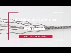 5mm - 10mm Ss 316 304 Stainless Steel Wire Rope 1x37 Invisible Grille Material