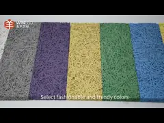 High Performance Wood Wool Acoustic Panels  Lightweight and Durable for Wall video