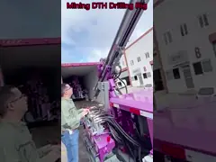 Добыча взрывные отверстия буровой установки поверхность DTH буровой установки сила подъема 35KN Crawler буровой машины