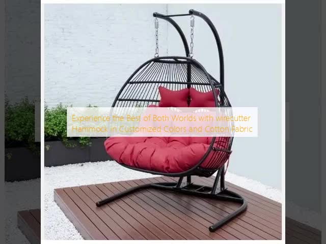 Wirecutter Outdoor Hammock Chair Customized Colors Cotton Fabric