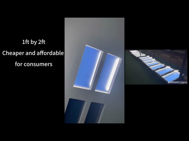 Painel artificial Tuya Alexa Control do céu azul da nuvem do diodo emissor de luz das claraboias do falso da falsificação da luz do dia