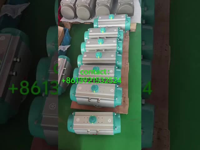 Low Temperature Silicone Sealing Pneumatic Valve Actuator Rack And Pinion Type