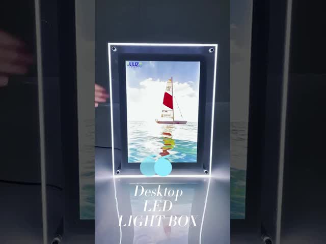 亮度 5000 ルックス LED照明付きアクリル磁気ライトボックス
