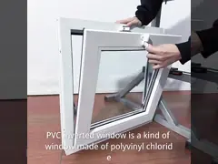 PVC Hung Window Customized Product Good Sealing Double Tempered Glass