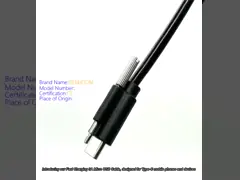 Op maat gemaakte C-kabel met bevestigingsschroeven USB-gegevenskabel met magnetische ring