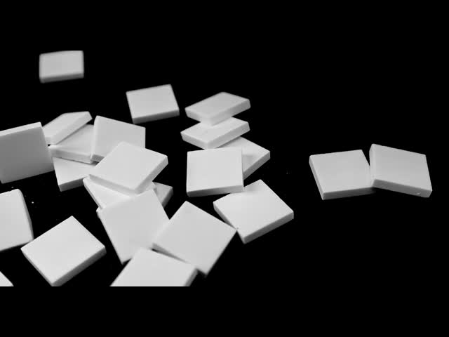 High Chemical Resistance Alumina Ceramic Tiles White Surfaces In Industrial Settings And Chemical Processing Plants