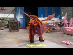 Theme Park Exhibitions Realistic Animatronic Dragon Costume 12 Months Warranty
