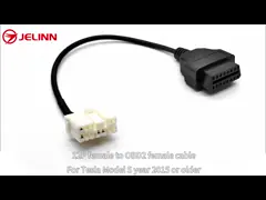 12 Pin to OBD 2 OBDII Diagnostic Cable 12Pin to 16pin OBD2 Wire Harness for Tesla Model S Year 2015