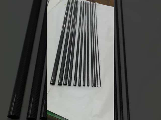 Thin-Wall Carbon Fiber Tube Custom Size 0.5mm 1mm 2mm, High Strength Lightweight Roll, OEM & CNC Cutting Available