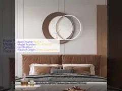 Minimalist Metal Wall Decorations Background Wall Dining Room Wall Lights