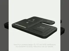 New arrival T288 Wireless Charger Support Magnetic phone/earphone/watch with 15W/10W/5W 3 In 1 Folding Fast Charger