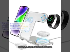 Y91 Stand Type Wireless Charger 15W 3 In 1 Fast Charger Suppport Iwatch Aluminum Alloy Fast Charger