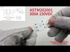300A 125VDC Petite taille à courant nominal élevé EV Fuseau de batterie automobile pour la protection contre le court-circuit