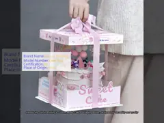 Cajas de embalaje de pasteles hechas a medida con requisitos de impresión offset CMYK / Pontone