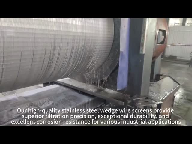 304 Stainless Steel Wedge Wire Screen For Filtration Wedge Wire Filter Screen Pickling